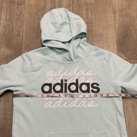 Girls Adidas Pullover Workout Gym Running Training Hoodie‎ Sweatshirt - Picture 4 of 6
